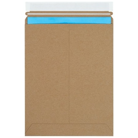 Bsc Preferred 9 x 11-1/2'' Kraft Self-Seal Stayflats Plus Mailers, 100PK BUY00029015